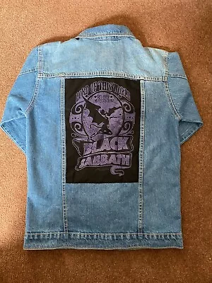 Buy Black Sabbath Patch Jean Jacket Size L • 5.50£
