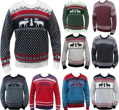Buy New Unisex Men Women Santa Xmas Christmas Novelty Fairisle Jumper Sweater • 13.95£