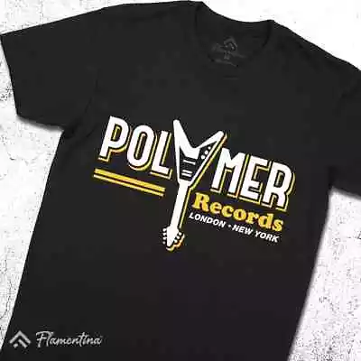 Buy Polymer T-Shirt Music Vinyl Records Retro Vintage Rock Guitar Shop Label D294 • 13.99£