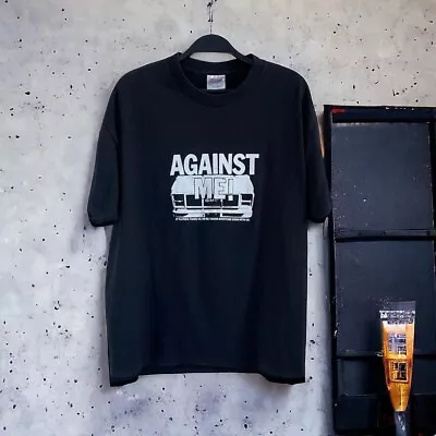 Buy Vintage 2000’s Against Me Band Shirt Size Large Punk Rock • 63.17£