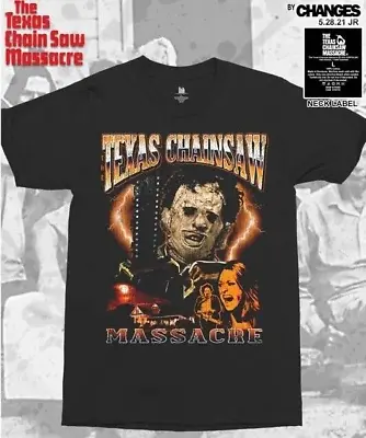 Buy Texas Chainsaw Massacre Urban Slasher Horror Movie Graphic Black Tee-Shirt 34-65 • 48.42£