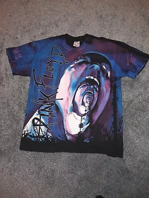 Buy Vintage Pink Floyd The Wall AOP T Shirt Original 1994, Very Rare, Hanes Tag • 400£