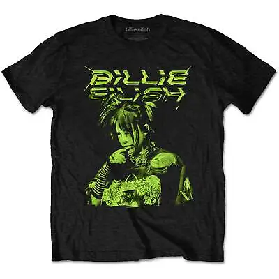Buy BILLIE EILISH  Unisex T- Shirt -   Illustration  - Black  Cotton • 17.99£