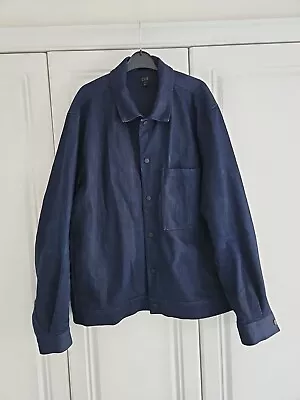 Buy Men's Cos Patch Pocket Blue Denim XL Chore Jacket Side Pockets Oversize  • 20£