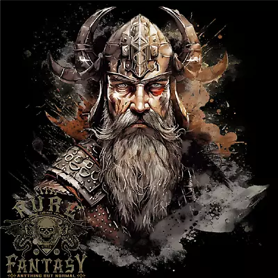 Buy A Realistic Viking Warrior Mens Cotton T-Shirt Tee Top • 12.75£