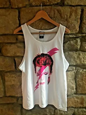 Buy Bnwt David Bowie Ziggy Stardust Vest Size Medium Amplified White • 17.99£
