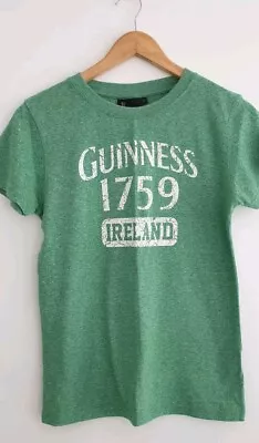 Buy Guinness Short Sleeve T Shirt Top Women's Size M Green • 3£