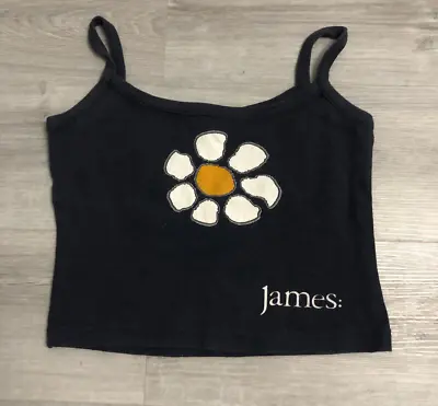 Buy Vintage JAMES Manchester Band Cropped Tank Top / T Shirt - [p2p 15.5 ] • 100£