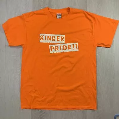 Buy Jagermeister Mens Orange T-Shirt Size Large 'Ginger Pride' • 6.25£