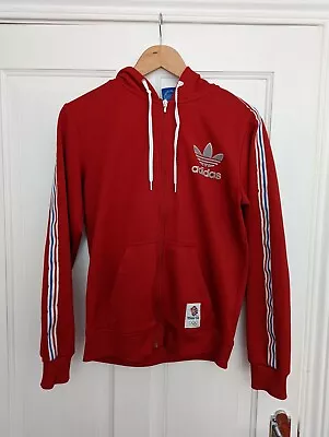 Buy Womans Red ADIDAS Hoodie  Team GB  Great Condition - Size Small. • 15.99£