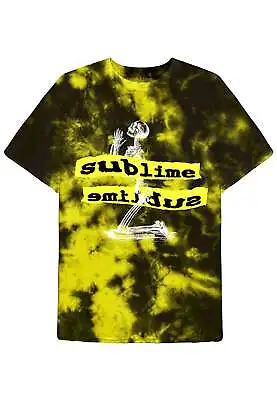 Buy Sublime Praying Skeleton Dip Dye T Shirt • 17.95£