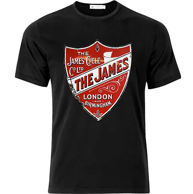 Buy James Motorcycle Company Vintage Style T Shirt Black • 18.49£