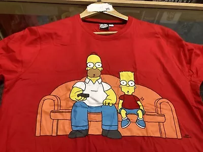 Buy The Simpsons Mens T-shirt Homer Bart Couch Size Medium  Official Matt Groening • 10£