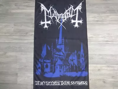 Buy Mayhem Flag Flagge Poster Black Metal Watain Dissection Dead Sathanas Dom 6660 • 25.74£