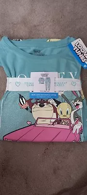 Buy Disney Looney Tunes Mint Green Pyjama Set  Primark Size 2XS BNWT! • 15.99£