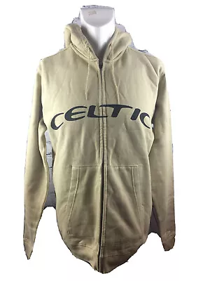 Buy Celtic Football Supporters Hoodie Sweater Size Small Cream Beige Full Zip Front • 20£