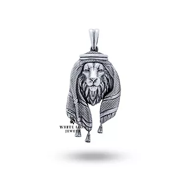 Buy Arabic Lion King Big Cat Animal Jungle Pendant 925 Silver Gift Men Leo • 99.19£