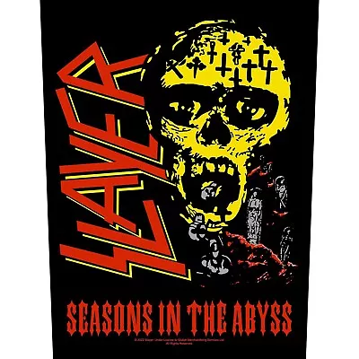 Buy SLAYER BACK PATCH: SEASONS IN THE ABYSS : Album Skull Official Merch Metal Gift • 8.95£
