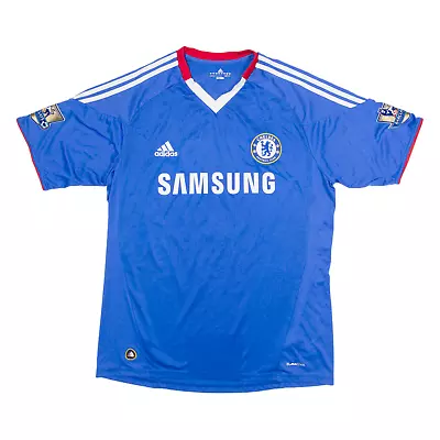 Buy ADIDAS 2010-11 Chelsea Home Kit Mens Football Shirt Jersey Blue V-Neck L • 29.99£