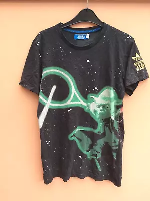 Buy Adidas Star Wars T Shirt Men’s Small Yoda Darth Vadar • 34.99£