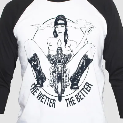 Buy Rude Offensive Biker Rockabilly T-shirt Funny 3/4 Sleeve Unisex S-XL • 21.15£