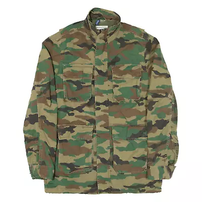 Buy H&M Military Style Mens Jacket Green Camouflage S • 22.99£