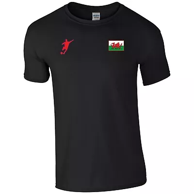 Buy Wales Football T Shirt Welsh The Dragons Fans Funny Birthday Gift Kids Tee Top • 10.99£
