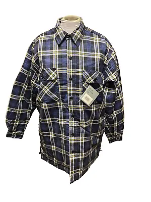 Buy New Mens Padded Quilted Lined Shirt Flannel Lumberjack Work Jacket Warm M-XXL • 9.99£