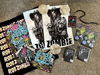 Buy Rob ZOMBIE VIP Tour Merch Pin Set, Poster, Bandanna, Laminate, Koozie LOT • 68.11£