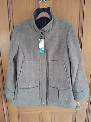 Buy Joules Fieldcoat - Wool Blend - Green Tweed - Size 20 - RRP £259 • 199£