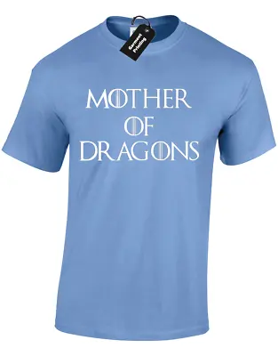 Buy Mother Of Dragons Mens T-shirt Game Of Khaleesi Daenerys Thrones Direwolf • 7.99£