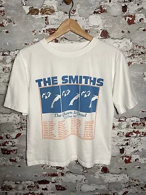 Buy Smiths T Shirt White Rock Band Tee M Medium Womens Cropped Short • 9.99£