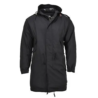 Buy MIL-TEC Brand U.S. Military Style Parka M51 Shell Hooded Quilted Liner Black NEW • 94.84£