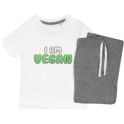 Buy 'I Am Vegan' Kids Nightwear / Pyjama Set (KP039103) • 14.99£