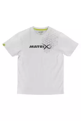 Buy Matrix White Hex Print T-Shirt • 18.99£