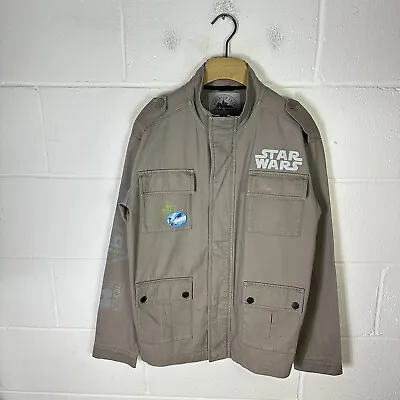 Buy Disney Star Wars Jacket Mens Small Brown Galaxys Edge Endor Batuu Japan Cargo • 53.95£