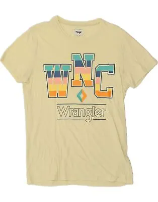 Buy WRANGLER Mens Graphic T-Shirt Top Medium Yellow Cotton AX11 • 14.12£