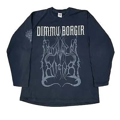 Buy Dimmu Borgir Double Sided T-Shirt Music Metal Band Long Sleeve Tee Size L • 54.95£