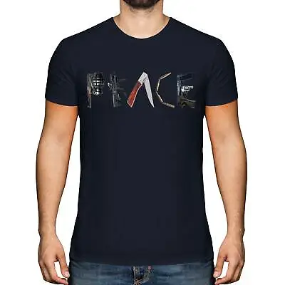Buy Gun Peace Mens T-shirt Tee Top Gift Weapon • 9.95£