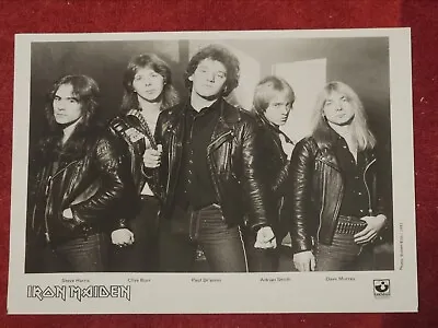 Buy Iron Maiden Orig. 1981 Band Photo Not Digital Heavy Metal Leather Jacket • 17.91£