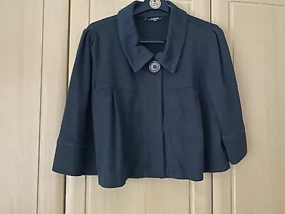 Buy Ladies Cropped Dark Grey Jacket, Pea Jacket, Large, 🍃charities 🍃 • 1.99£