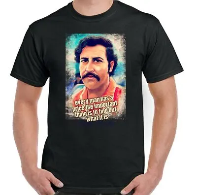 Buy Pablo Escobar T-Shirt Mens Funny Narcos TV Show Cartel Drug Cocaine Top A Price • 11.49£