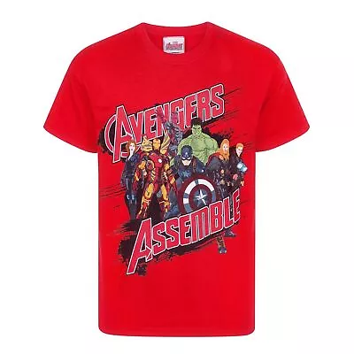 Buy Marvel Official Boys Avengers Assemble T-Shirt • 12.98£