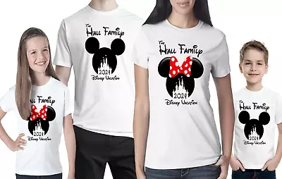 Buy Personalised Family Minnie Mickey Mouse Disney T-shirts 2024 Vacation Tops • 8.49£