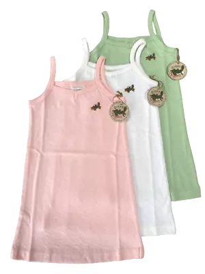 Buy Girls Organic Cotton Nightie Green Nippers Nightdress Pyjamas Baby Age 1-5 Years • 4.95£