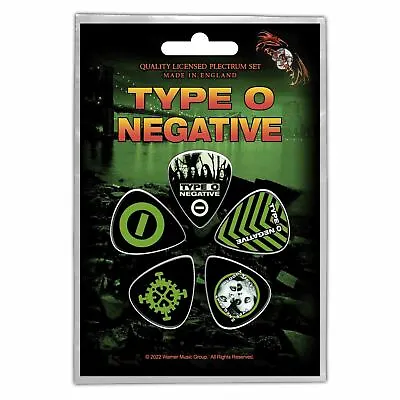 Buy Type O Negative World Coming Down Guitar Plectrum Pick Set 5 Pack Official Merch • 9.39£