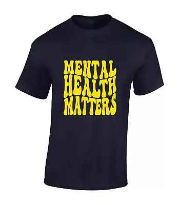 Buy Mental Health Matters Mens T Shirt Cool Mind Health Design Fashion Slogan • 7.99£