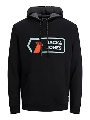 Buy Mens Hoodie Jack & Jones Original Logo Hooded Sweatshirt Pullover Top XS-3XL • 19.99£