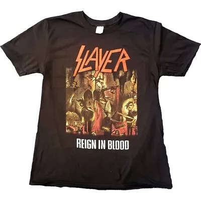 Buy Slayer 'Reign In Blood' Black T Shirt - NEW • 15.49£