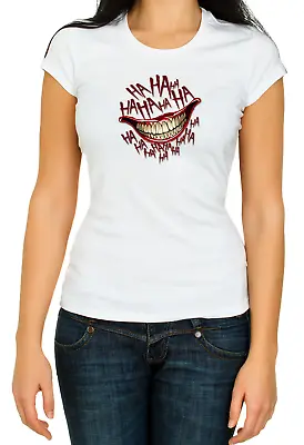 Buy Joker, Why So Serious White Women's 3/4 Short Sleeve T Shirt K366 • 11.40£